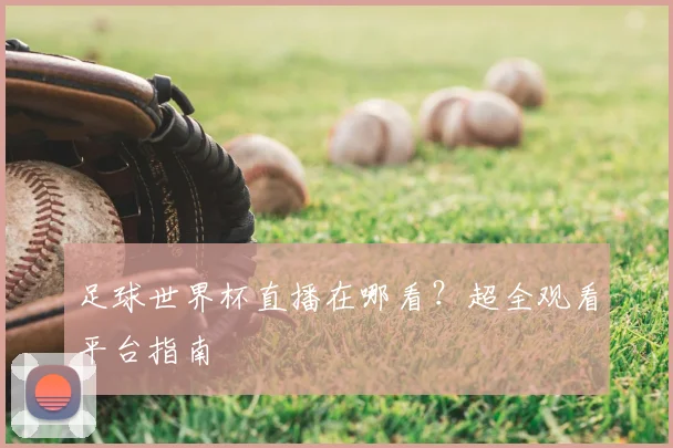 足球世界杯直播在哪看？超全观看平台指南